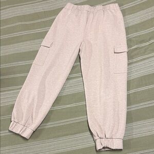 Express Light Pink Cargo Joggers
